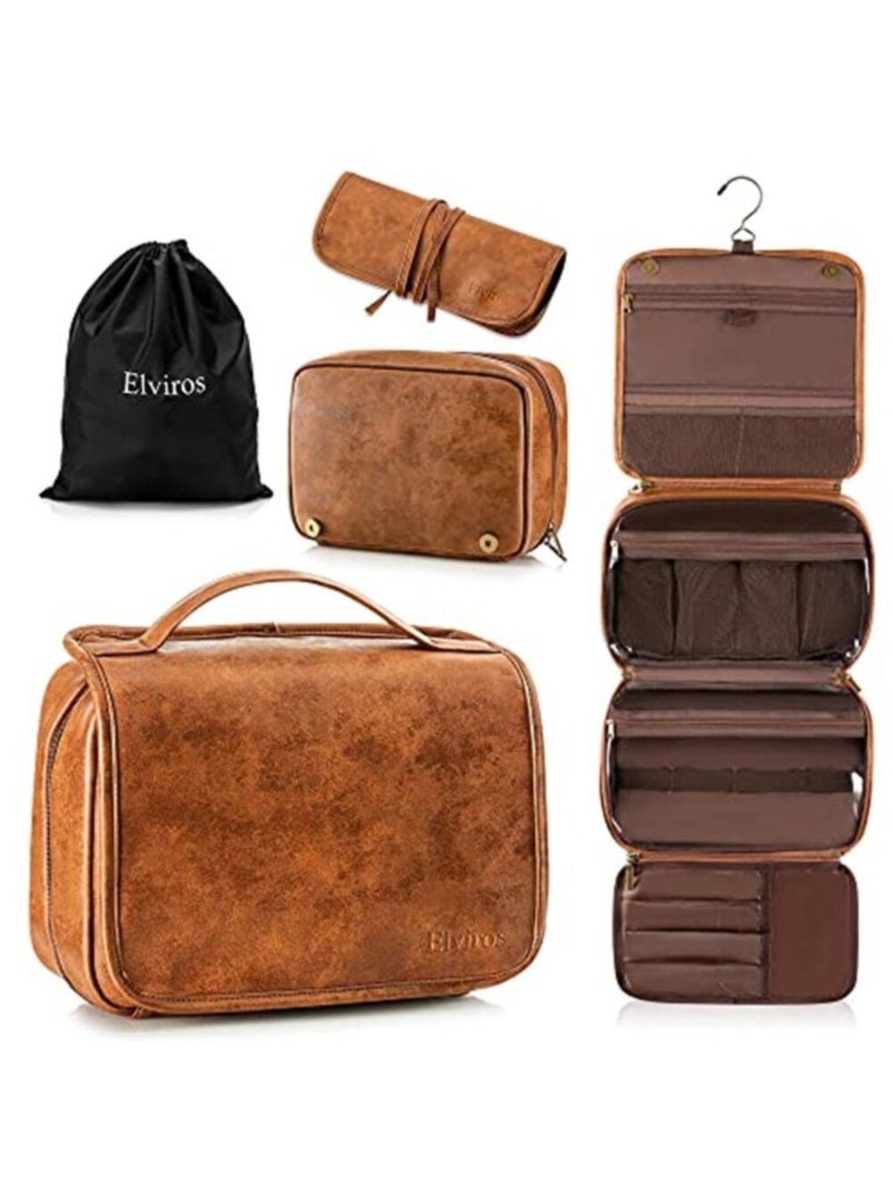 Travel Toiletry Bag Hanging Makeup Organizer Waterproof Shaving Dopp Kit Men